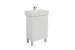 POSEIDON M53LG-CT SLIM PDF FLOOR STANDING VANITY 500*850*325MM CABINET WITH CERAMIC TOP GLOSS WHITE