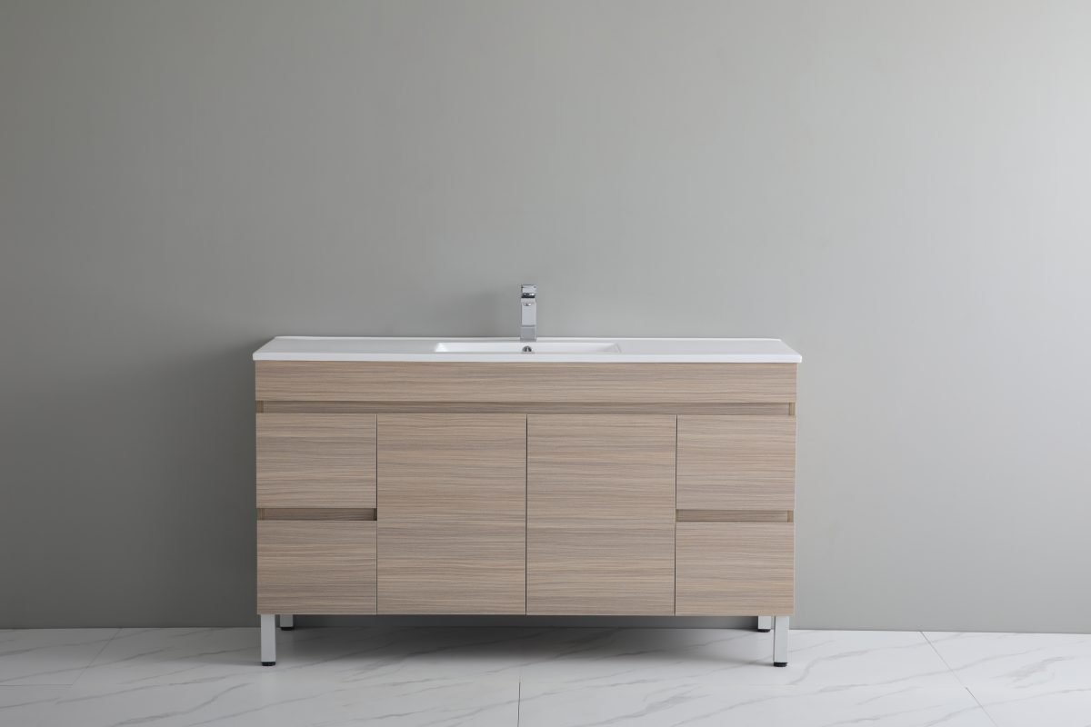 POSEIDON OAK1550-LG STELLA FLOOR STANDING VANITY 1500*860*460MM CABINET ONLY NATURAL OAK