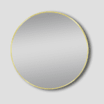 POSEIDON MBG-R80 ROUND FRAMED MIRROR 800*800 MATTE BRUSHED GOLD