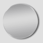 POSEIDON MBN-R80 ROUND FRAMED MIRROR 800*800 MATTE BRUSHED NICKEL