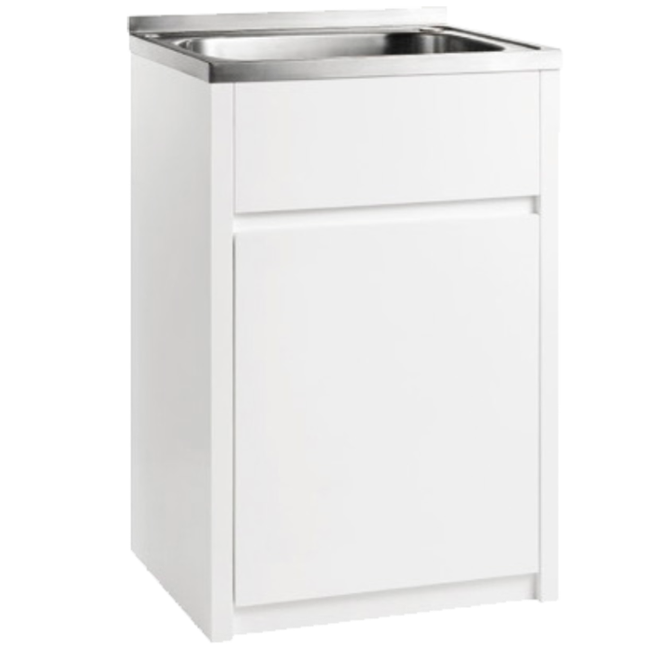 POSEIDON PPLT600 45L STAINLESS STEEL LAUNDRY SINK WITH PVC CABINET
