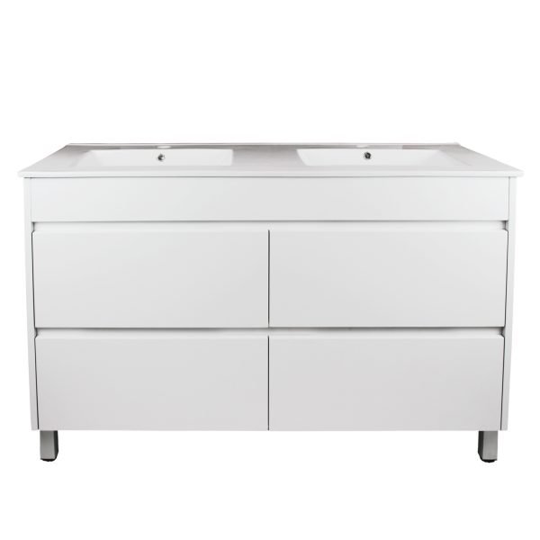 POSEIDON MW1546LG QUBIST MDF FLOOR STANDING VANITY FOUR DRAWERS 1490*830*460MM CABINET ONLY MATTE WHITE