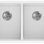 POSEIDON QKS8145D-MW QUARTZ UNDERMOUNT KITCHEN SINK 813*457.241MM MATTE WHITE