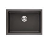 POSEIDON QKS7346-MB QUARTZ UNDERMOUNT KITCHEN SINK 730*460*226MM MATTE BLACK