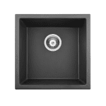 POSEIDON QKS6646-MB QUARTZ UNDERMOUNT KITCHEN SINK 660*460*225MM MATTE BLACK