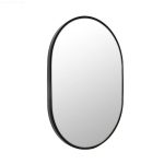 POSEIDON MBK-050100 FRAMED OVAL MIRROR 500*1000*5 MATTE BRUSHED BLACK