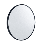 POSEIDON MBK-R60 ROUND FRAMED MIRROR D600MM MATTE BRUSHED BLACK