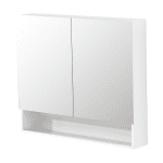 POSEIDON RIVA-SV900 RIVA SHAVING CABINET DOUBLE DOORS 900*750*155MM GLOSS WHITE