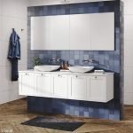FIENZA 180M MILA WALL HUNG VANITY 1800 CABINET ONLY SATIN WHITE
