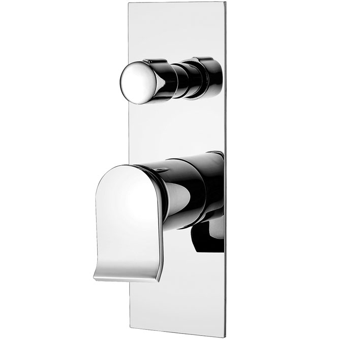 FIENZA 224102 LINCOLN WALL MIXER WITH DIVERTER CHROME / MIXED FINISH