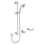 FIENZA 339103 LILLIAN LEVER RAIL SHOWER SET CHROME AND COLOURED