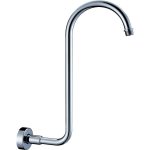 FIENZA 422104 ROUND FIXED SWAN NECK SHOWER ARM CHROME