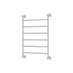 FIENZA 8106080 LILLIAN HEATED TOWEL RAIL 600 X 808MM CHROME & COLOURED