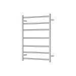FIENZA 8276080 ISABELLA HEATED TOWEL RAIL 600 X 800MM CHROME & COLOURED