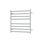 FIENZA 8277570 ISABELLA HEATED TOWEL RAIL 750 X 700MM CHROME & COLOURED