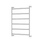 FIENZA 8286080 KAYA HEATED TOWEL RAIL 600 X 800MM CHROME & COLOURED