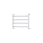 FIENZA 8906045 KOKO HEATED TOWEL RAIL 600 X 450MM CHROME & MATTE BLACK