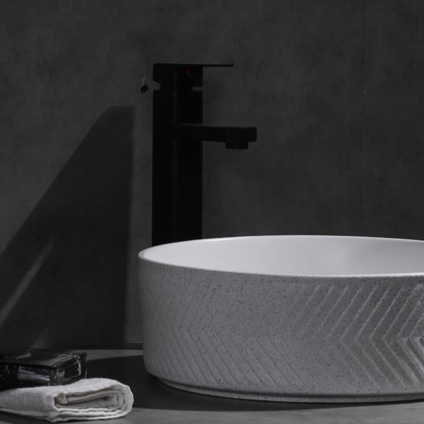 UDBK OR-524BS-TMW ORBIT ROUND TEXTURED ABOVE COUNTER BASIN MATTE WHITE