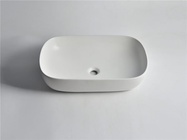 UDBK EV-419-M EVEN RECTANGLE ABOVE COUNTER BASIN MATTE WHITE