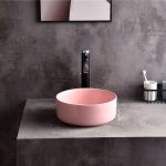 UDBK EV-524C-MP EVEN ROUND ABOVE COUNTER BASIN MATTE PINK
