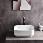 UDBK LR-423 LUNAR ABOVE COUNTER BASIN GLOSS WHITE