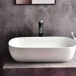 UDBK LR-419A LUNAR ABOVE COUNTER BASIN GLOSS WHITE