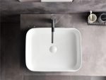 UDBK LR-442B LUNAR ABOVE COUNTER BASIN GLOSS WHITE