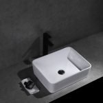 UDBK LR-022 LUNAR ABOVE COUNTER BASIN GLOSS WHITE