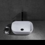 UDBK LR-426 LUNAR ABOVE COUNTER BASIN GLOSS WHITE