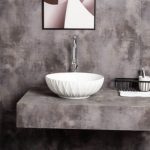 UDBK OR-435H-TMW ORBIT ROUND TEXTURED ABOVE COUNTER BASIN MATTE WHITE