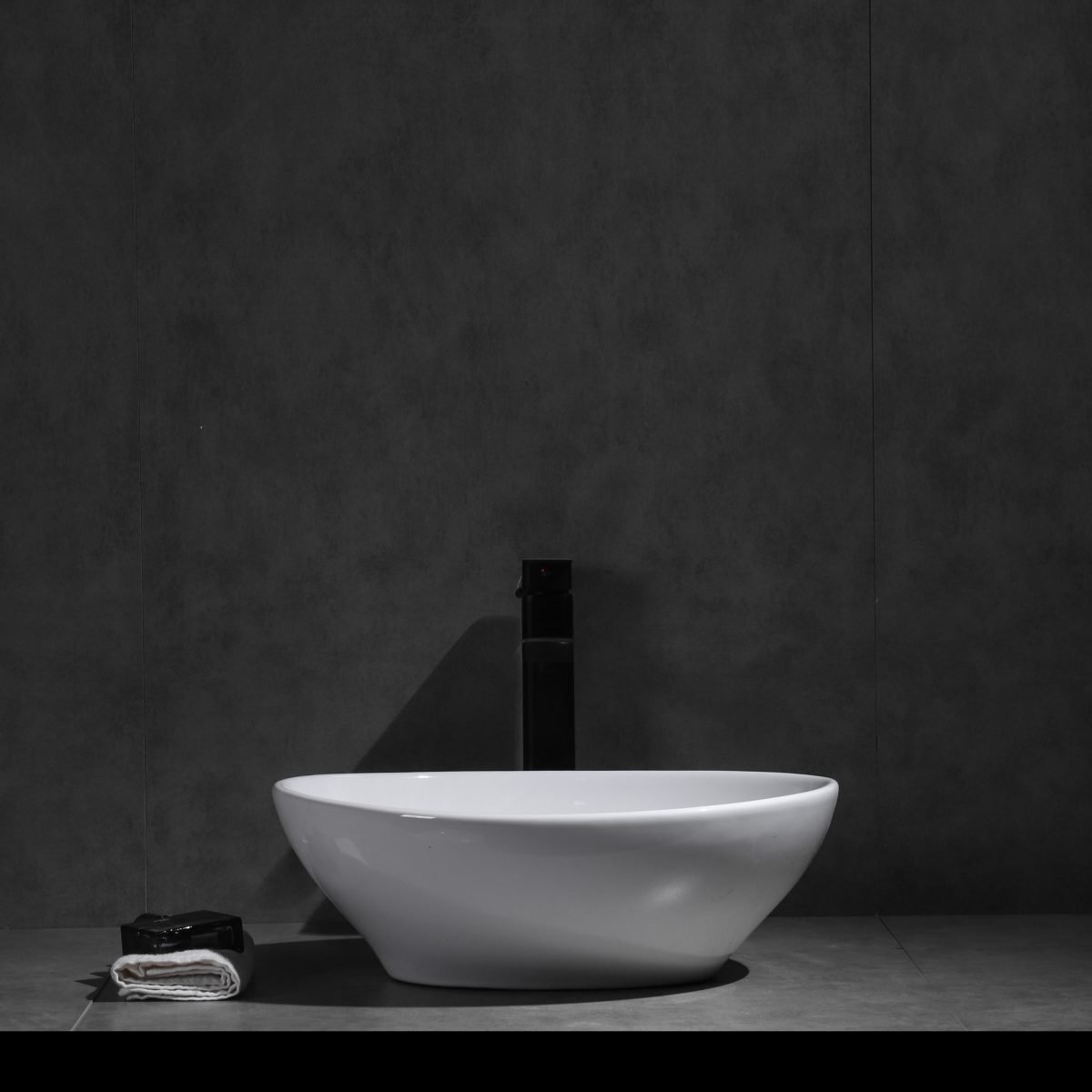 UDBK LR-082 LUNAR ABOVE COUNTER BASIN GLOSS WHITE