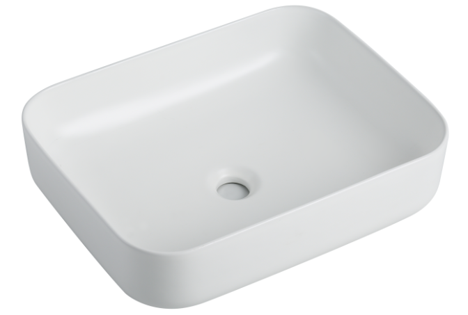 POSEIDON PA5039MW ABOVE COUNTER BASIN 500*390*130MM MATTE WHITE