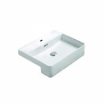 POSEIDON PSR5042 SEMI RECESS BASIN 502*402*130MM GLOSS WHITE