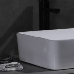 UDBK LR-022 LUNAR ABOVE COUNTER BASIN GLOSS WHITE