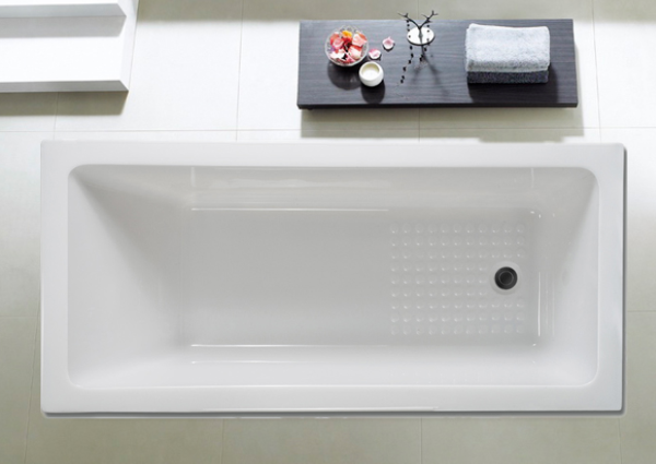 POSEIDON SANDY DROP-IN BATHTUB GLOSS WHITE