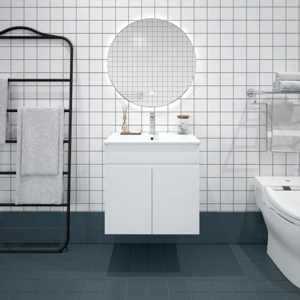 UNICASA BIP-60W-GW BIANCA WALL HUNG PVC VANITY GLOSS WHITE