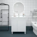 UNICASA BIP-75L-GW BIANCA FREESTANDING PVC VANITY 750MM GLOSS WHITE