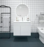 UNICASA BIP-75W-GW BIANCA WALL HUNG PVC VANITY 750MM GLOSS WHITE