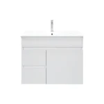 UNICASA BIP-75W-GW BIANCA WALL HUNG PVC VANITY 750MM GLOSS WHITE