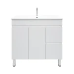 UNICASA BIP-90L-GW BIANCA FREESTANDING PVC VANITY 900MM GLOSS WHITE