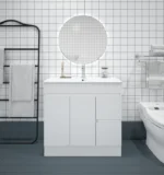 UNICASA BIP-90L-GW BIANCA FREESTANDING PVC VANITY 900MM GLOSS WHITE
