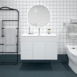 UNICASA BIP-90W-GW BIANCA WALL HUNG PVC VANITY 900MM GLOSS WHITE