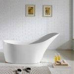 POSEIDON BEVEL BBT FREE STANDING BATHTUB GLOSS WHITE