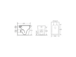 UNICASA ENWFP ENOX 99 RIMLESS WALL FACED FLOOR PAN