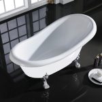 POSEIDON ESPADA FREE STANDING CLAWFOOT BATHTUB GLOSS WHITE