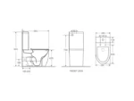 UNICASA HP-T3 HANI BACK TO WALL RIMLESS TOILET SUITE