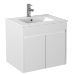 POSEIDON P63WH STANDARD PVC SLIM WALL HUNG VANITY GLOSS WHITE