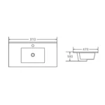 UNICASA BIP-90L-GW BIANCA FREESTANDING PVC VANITY 900MM GLOSS WHITE