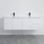 POSEIDON X-P154WH X-PVC WALL HUNG VANITY GLOSS WHITE