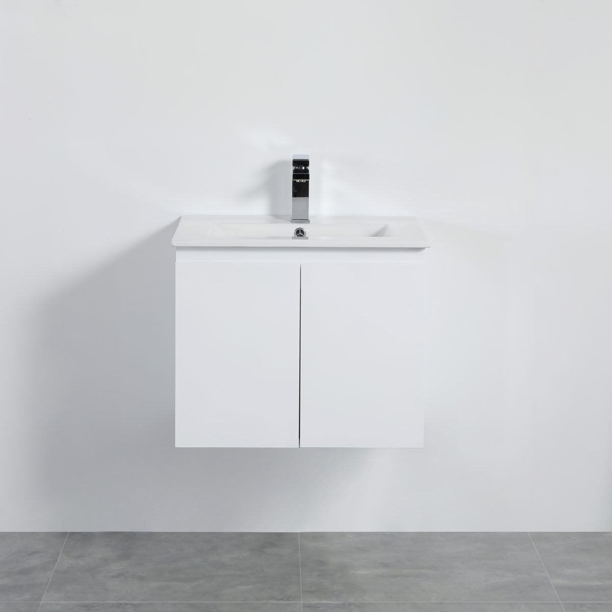 POSEIDON X-P64WH X-PVC WALL HUNG VANITY GLOSS WHITE